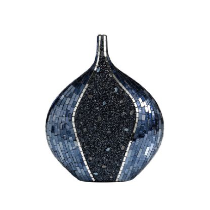 IL70252  Sapphire Mosaic Vase Round